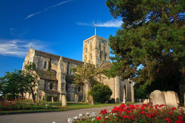 Roses by the Church