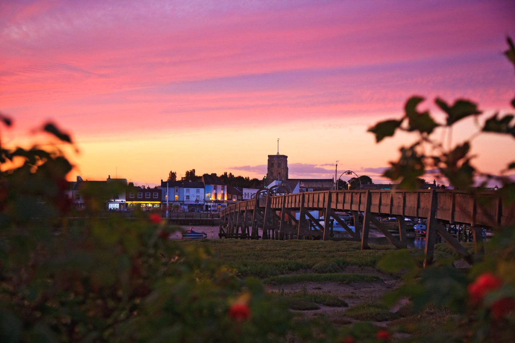 Footbridge at Sunset, Shoreham-by-Sea