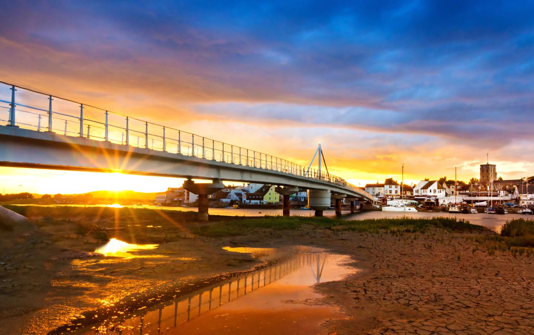 Sunburst under the Bridge, Shoreham-by-Sea