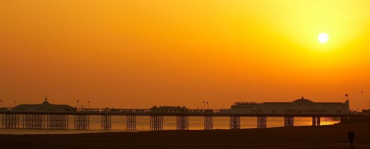 Sun over the Palace Pier