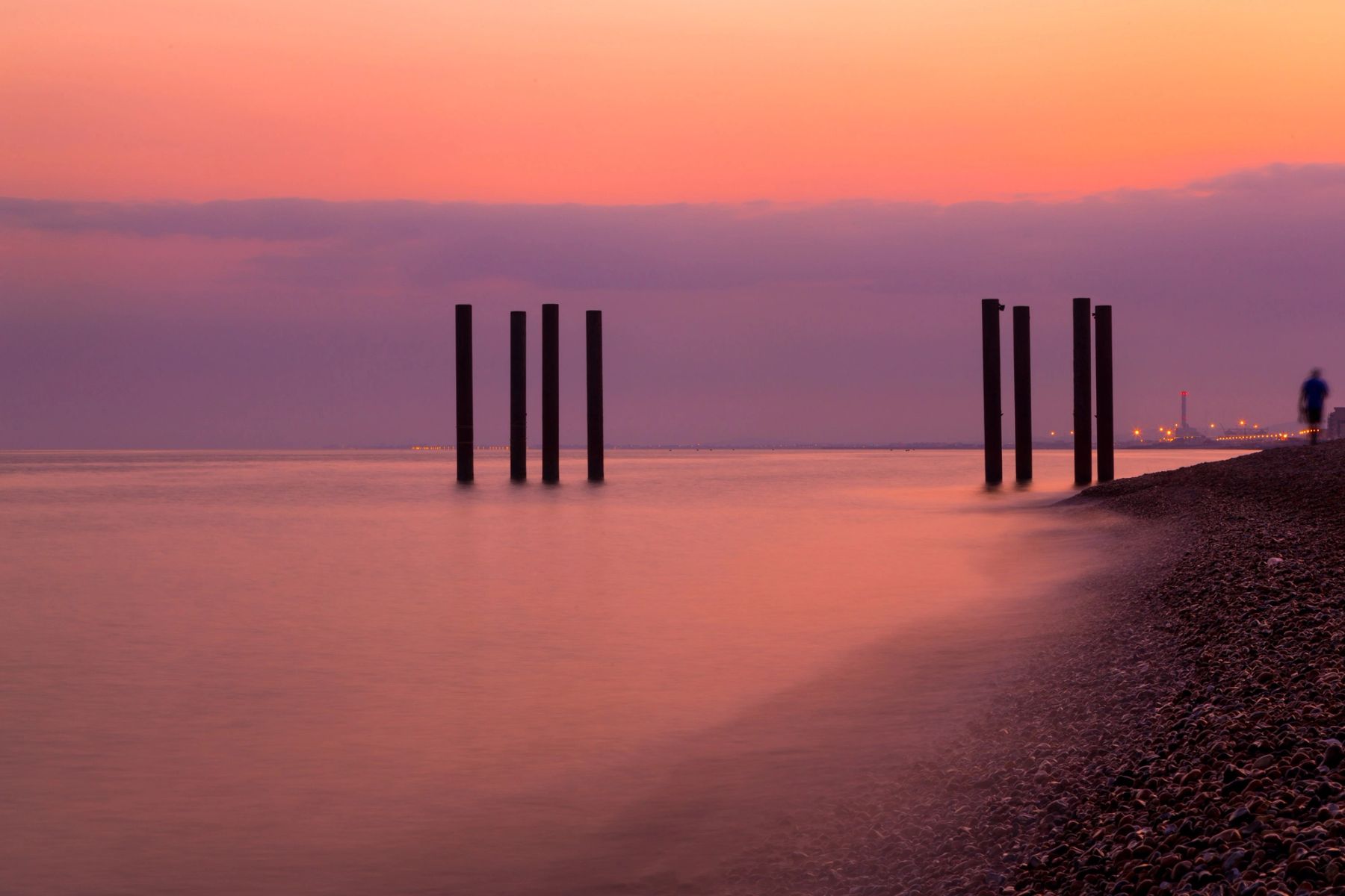 Pink Skies and the Old Piles, Brighton