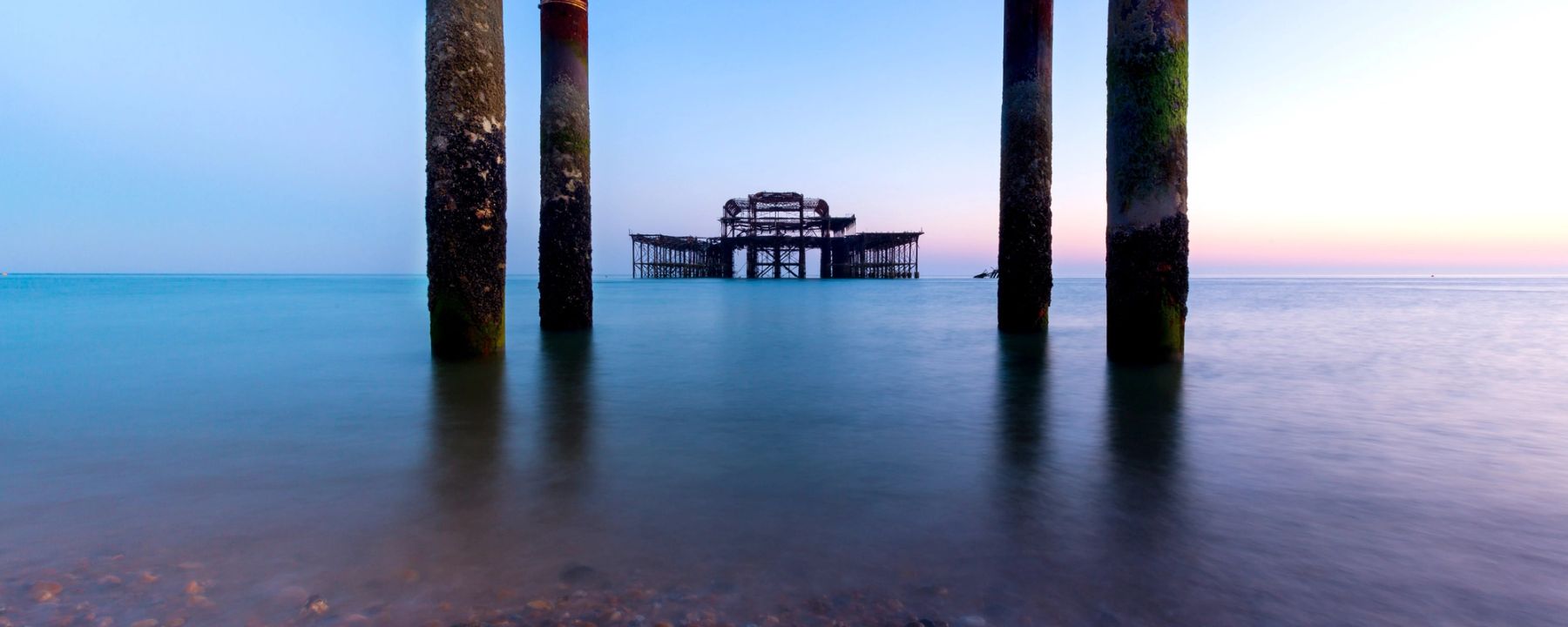 Framed by the Old Piles, Brighton
