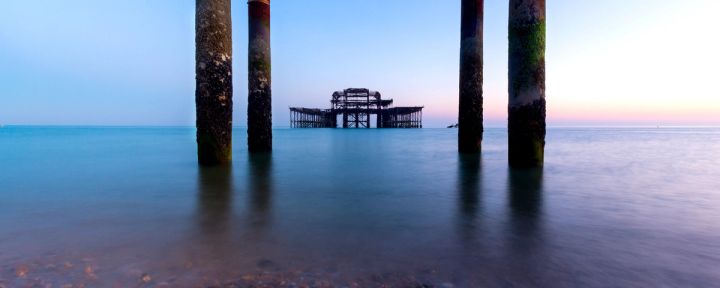 Framed by the Old Piles