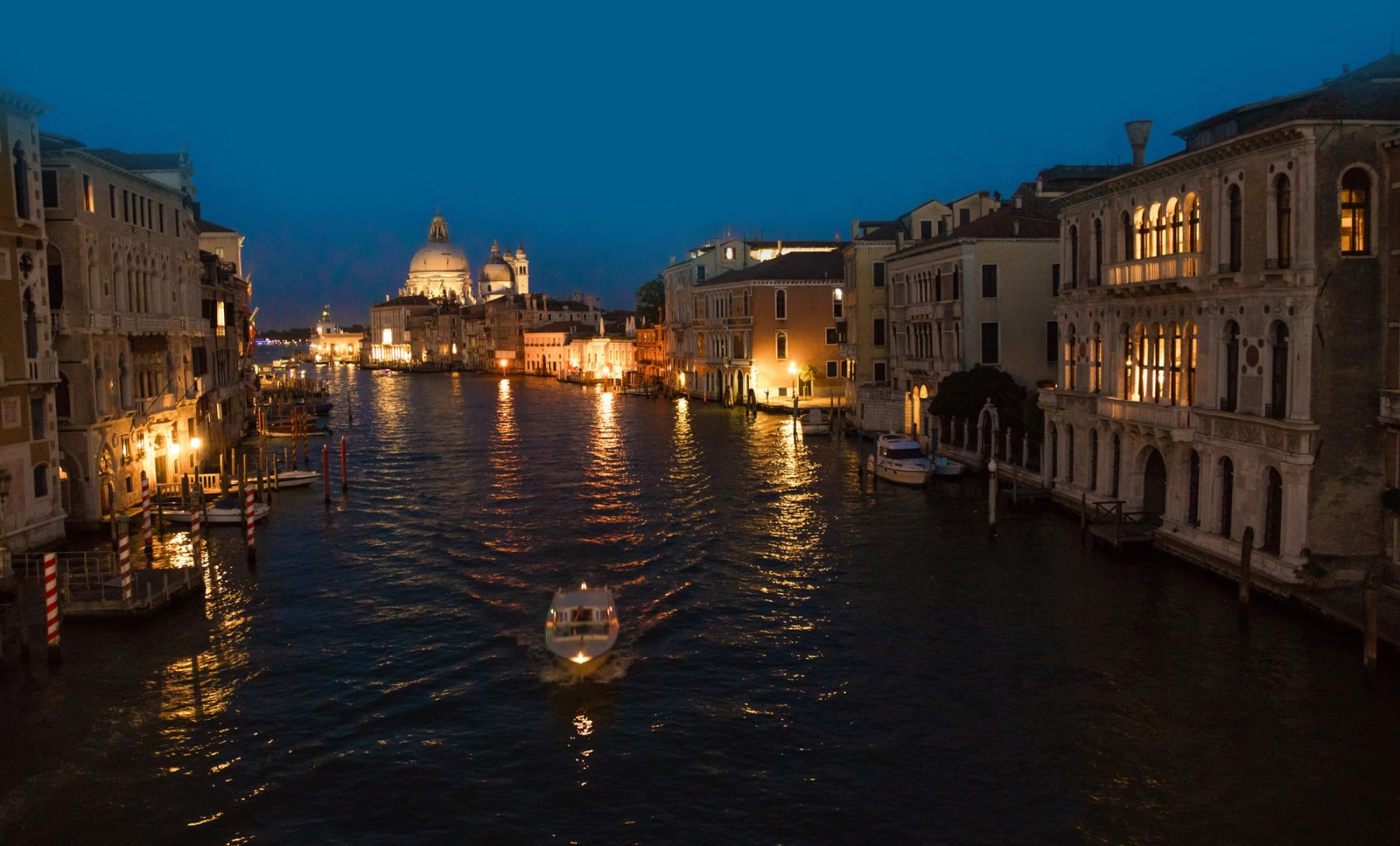 The Grand Canal at Night, Venice, Italy