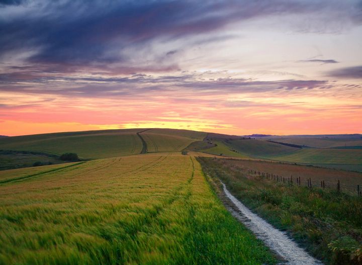 Lancing Hill Sunset