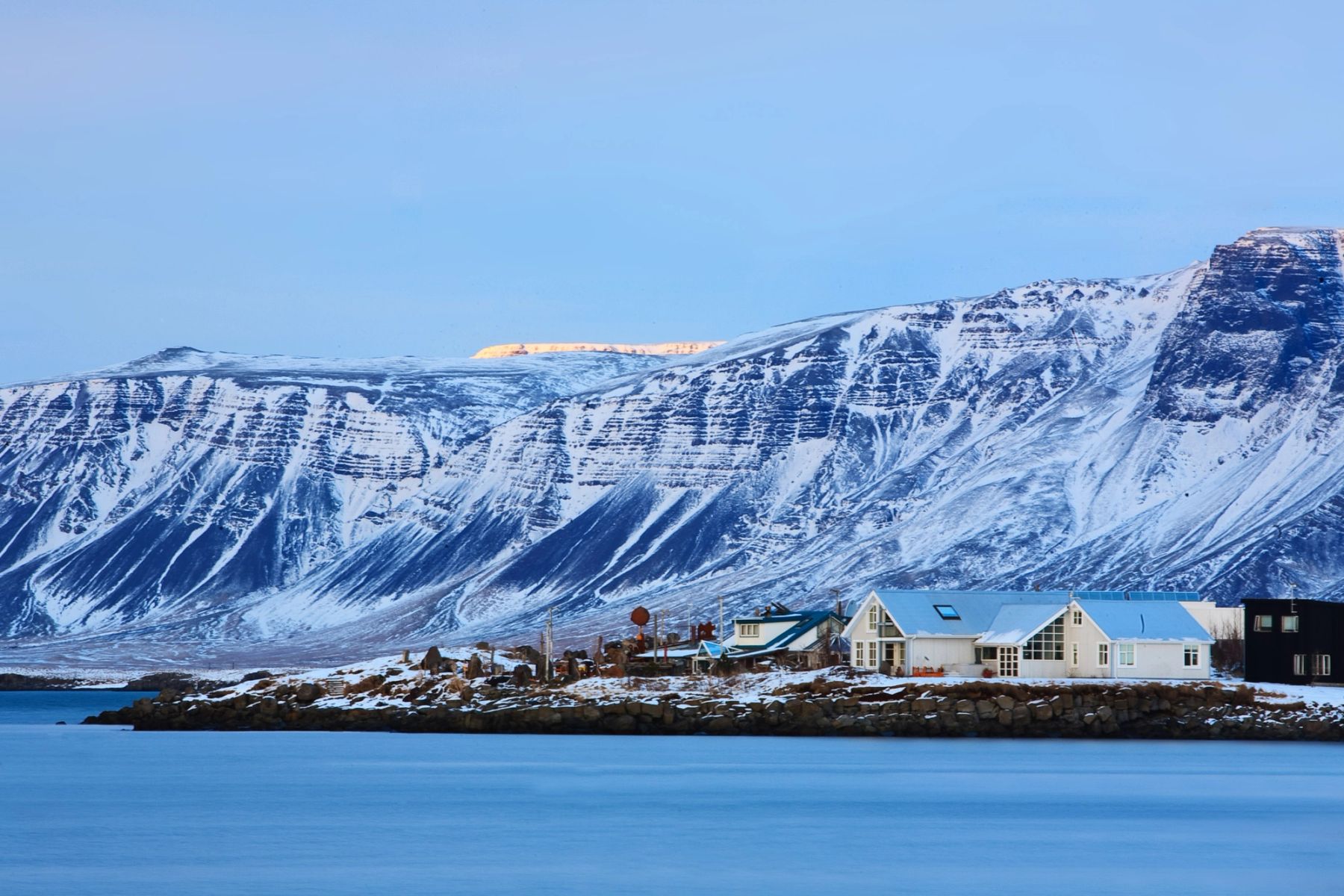 Farmhouse below the Mountains, Iceland