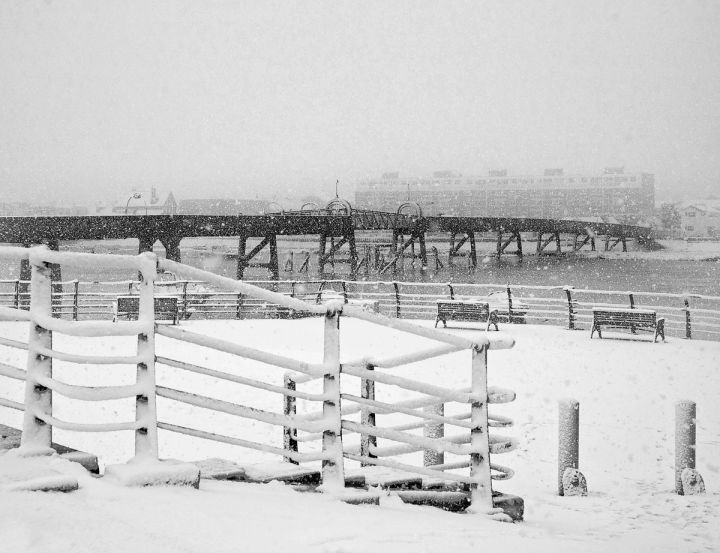 Snow on the Footbridge