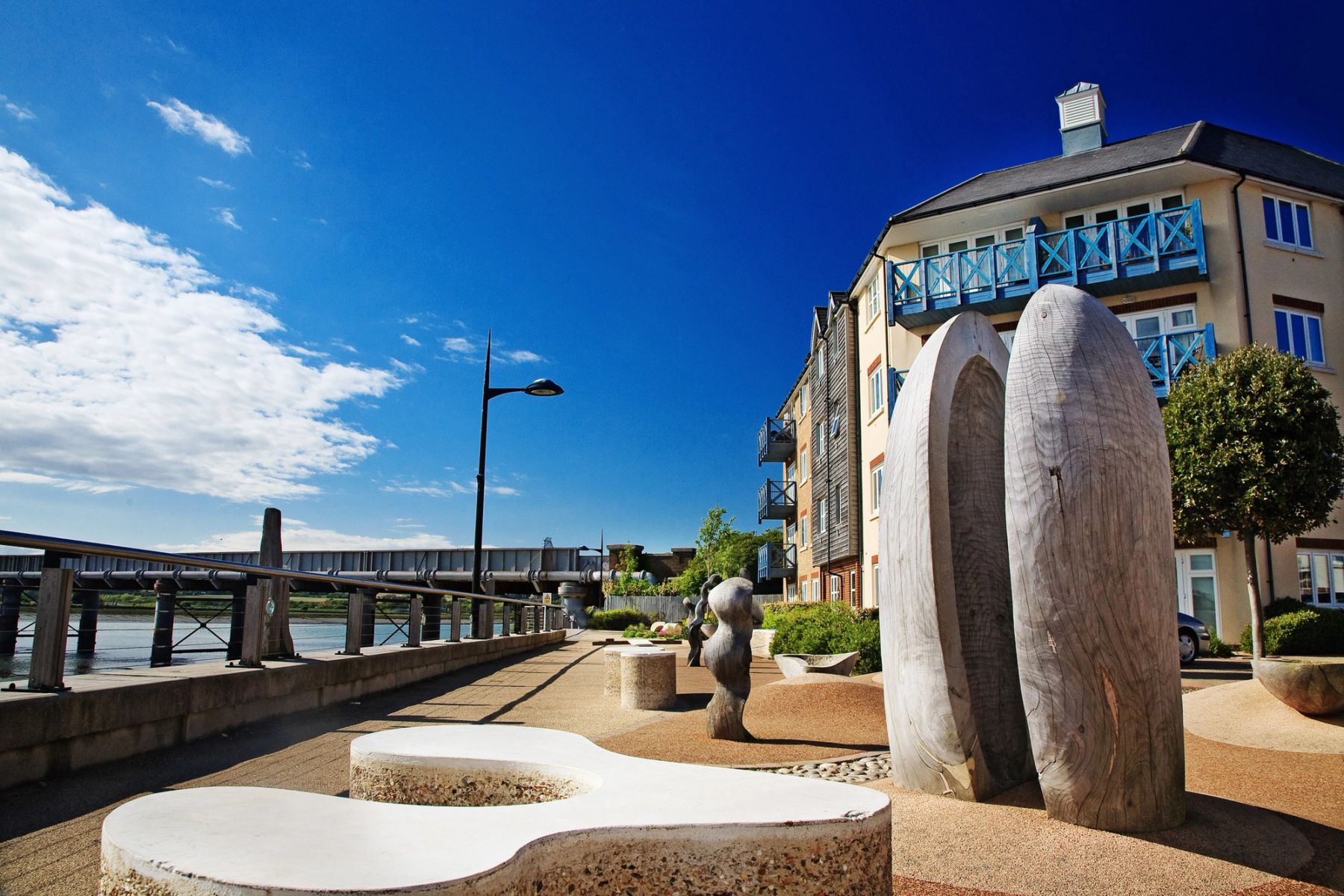 Standing Stones Sculpture, Rope Tackle, Shoreham-by-Sea