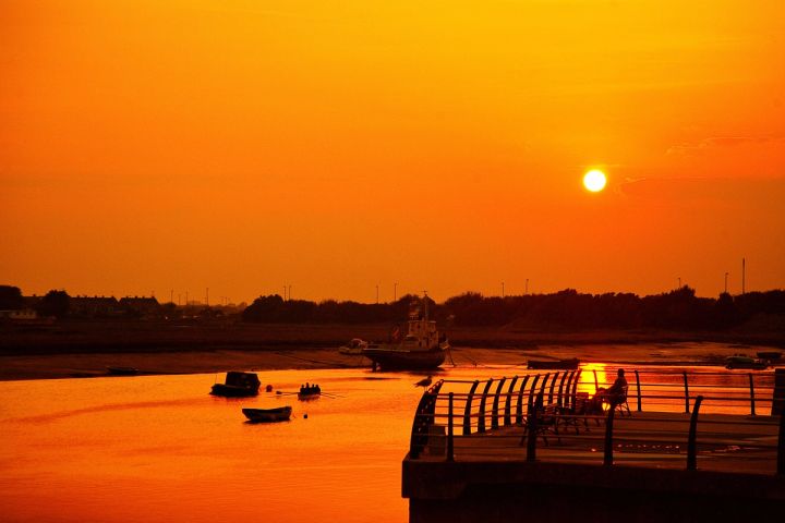 Sunset over the Moorings