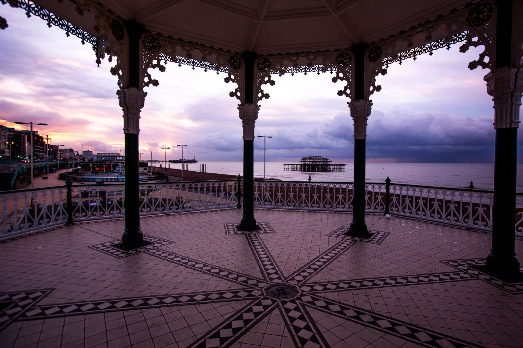 Inside the Bandstand at Dusk, Brighton