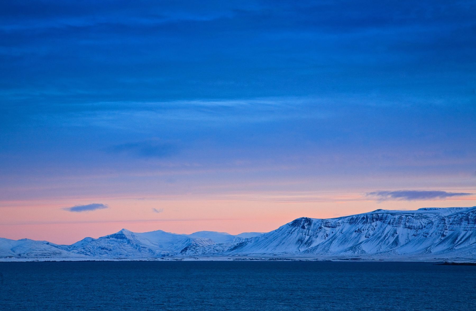 Esja at Dawn, Reykjavik, Iceland