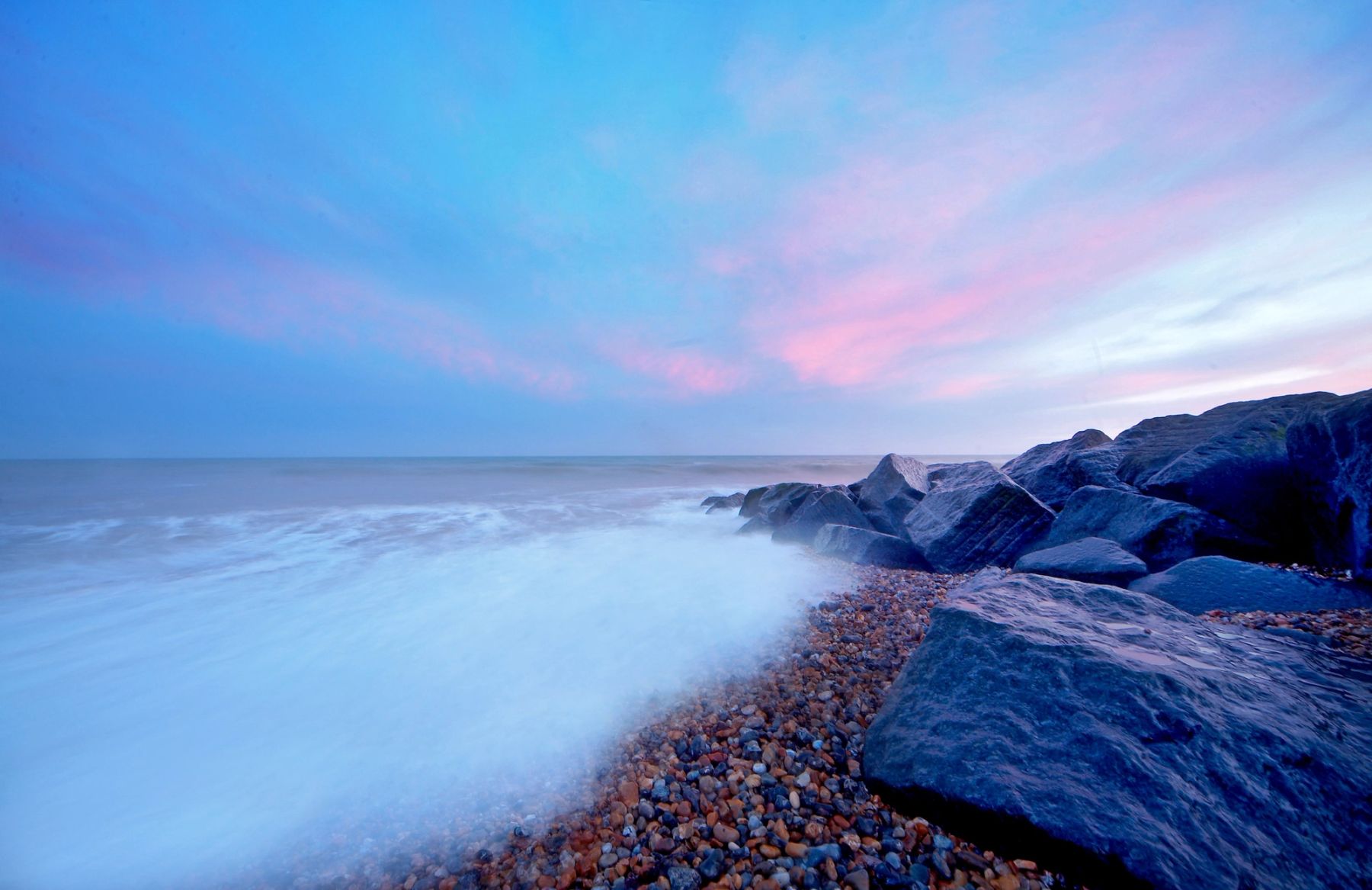 Blue Hour Rocks, Shoreham Beach