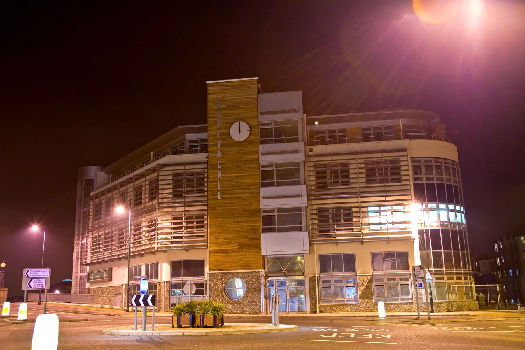The Clock Tower at Night, Rope Tackle, Shoreham-by-Sea
