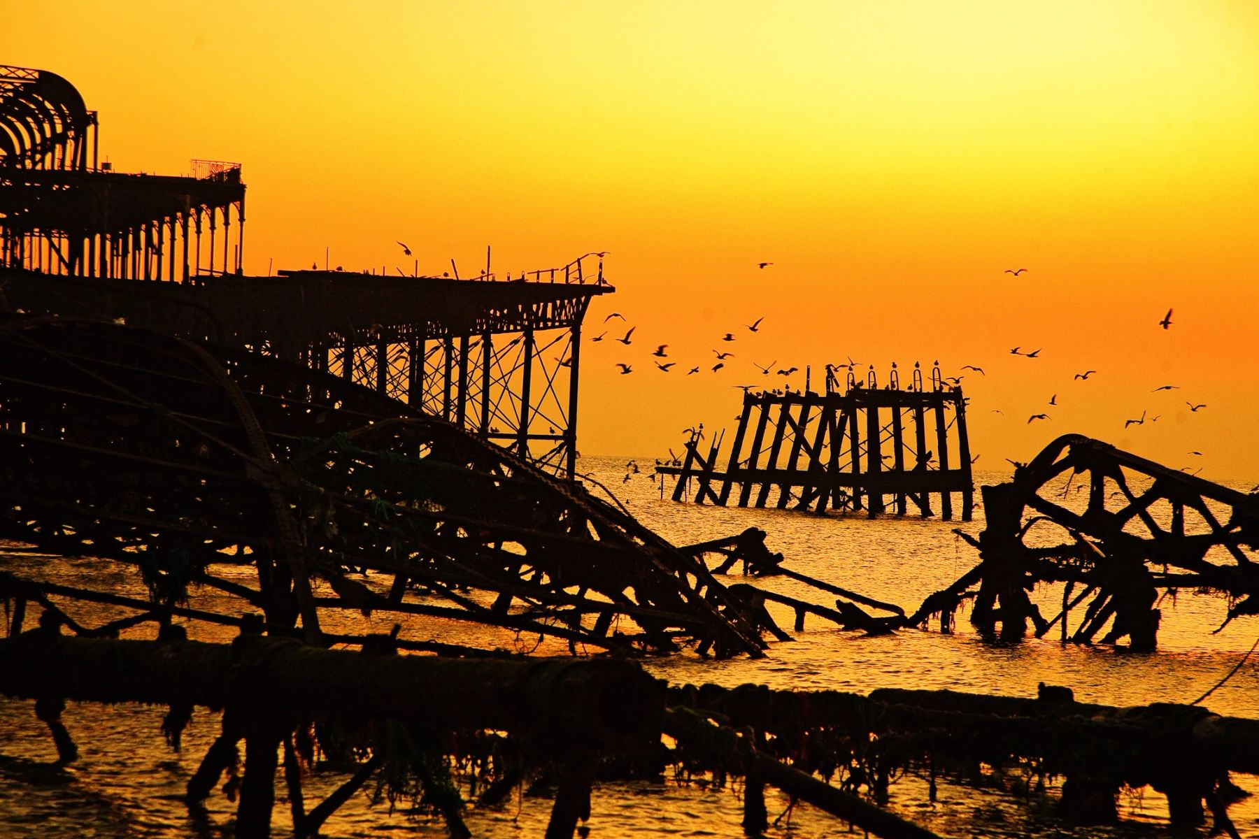 Ironwork at Sunset, Brighton