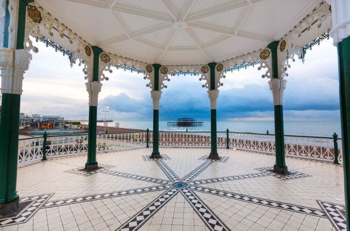 Under the Bandstand Canopy