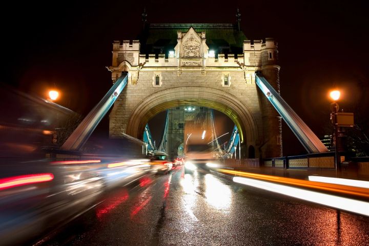 Light Trails on Tower Bridge