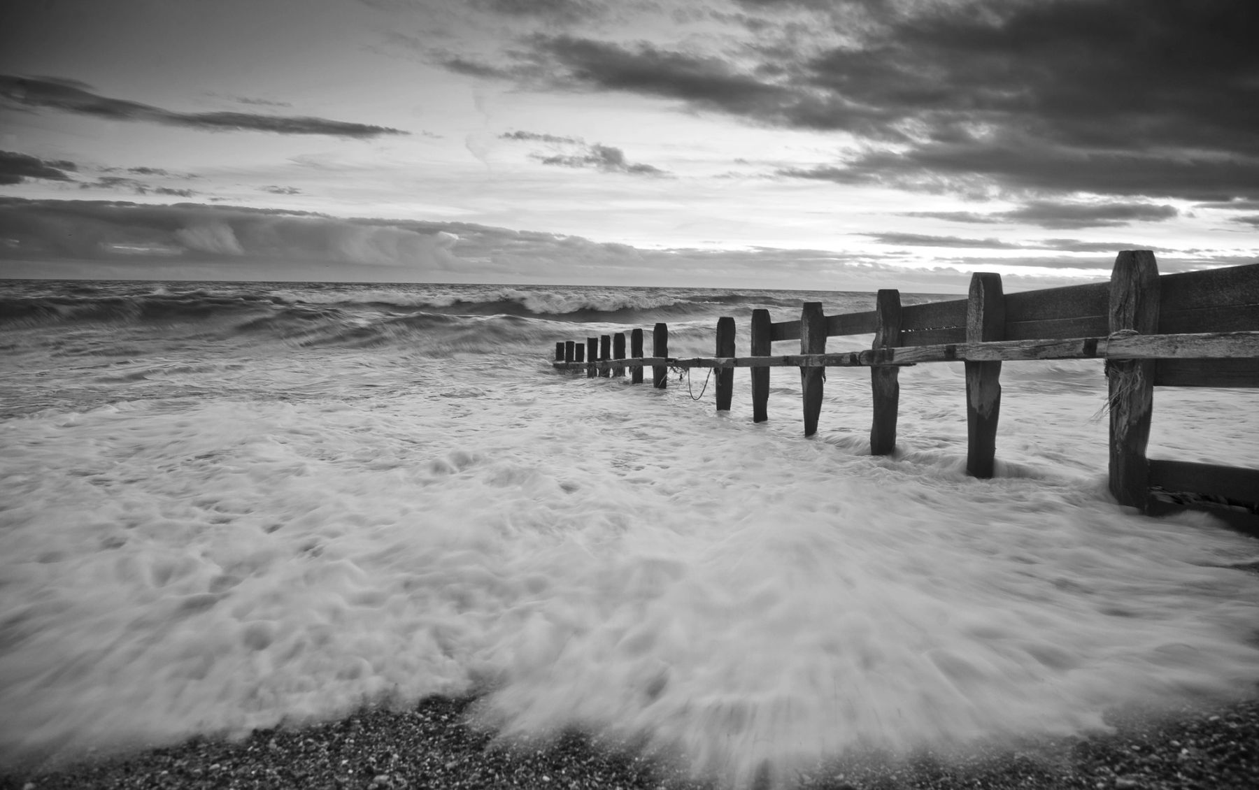 Groyne in the Surf, Shoreham Beach