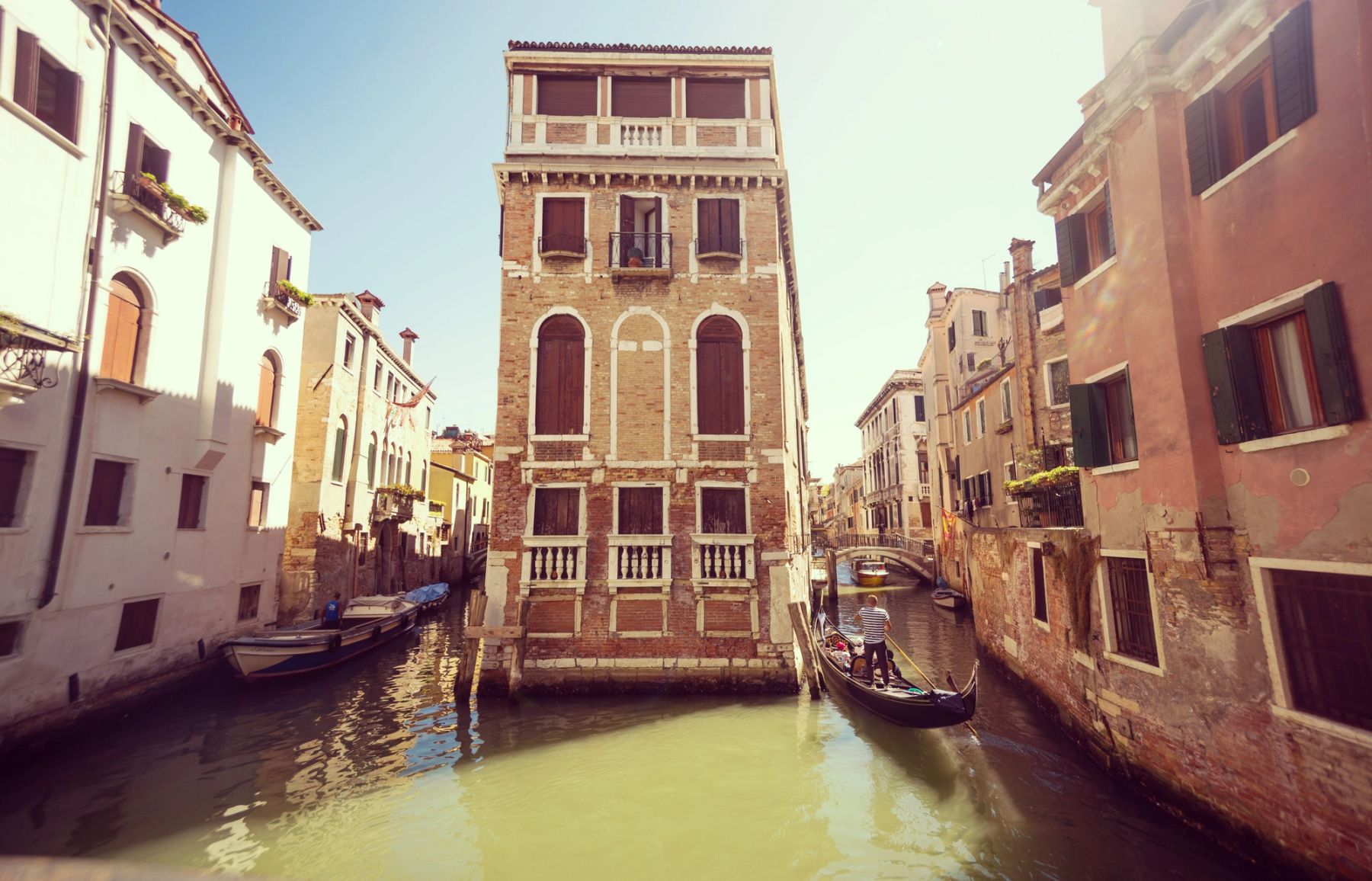 Where Two Canals Meet, Venice, Italy