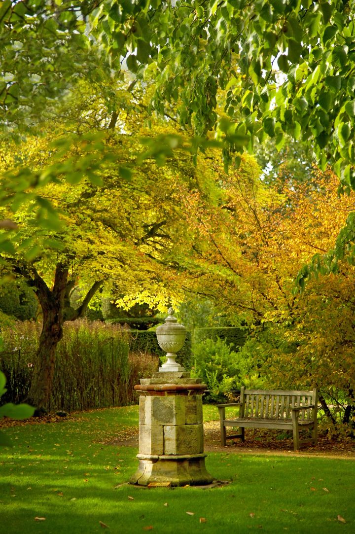 Urn in the Autumn Garden