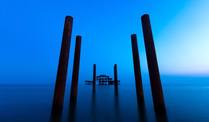 Blue Hour Pillars
