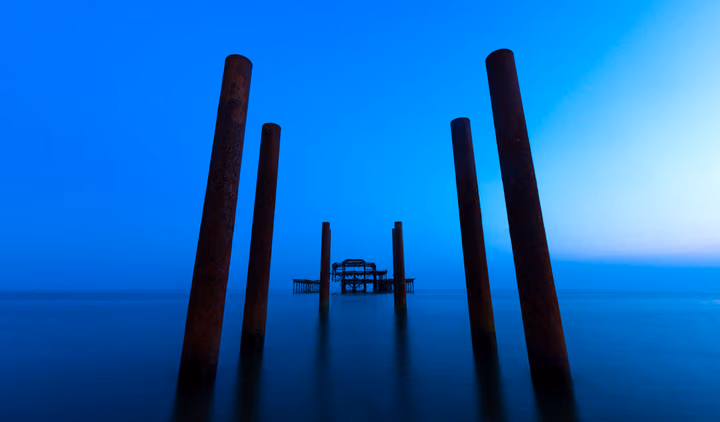Blue Hour Pillars