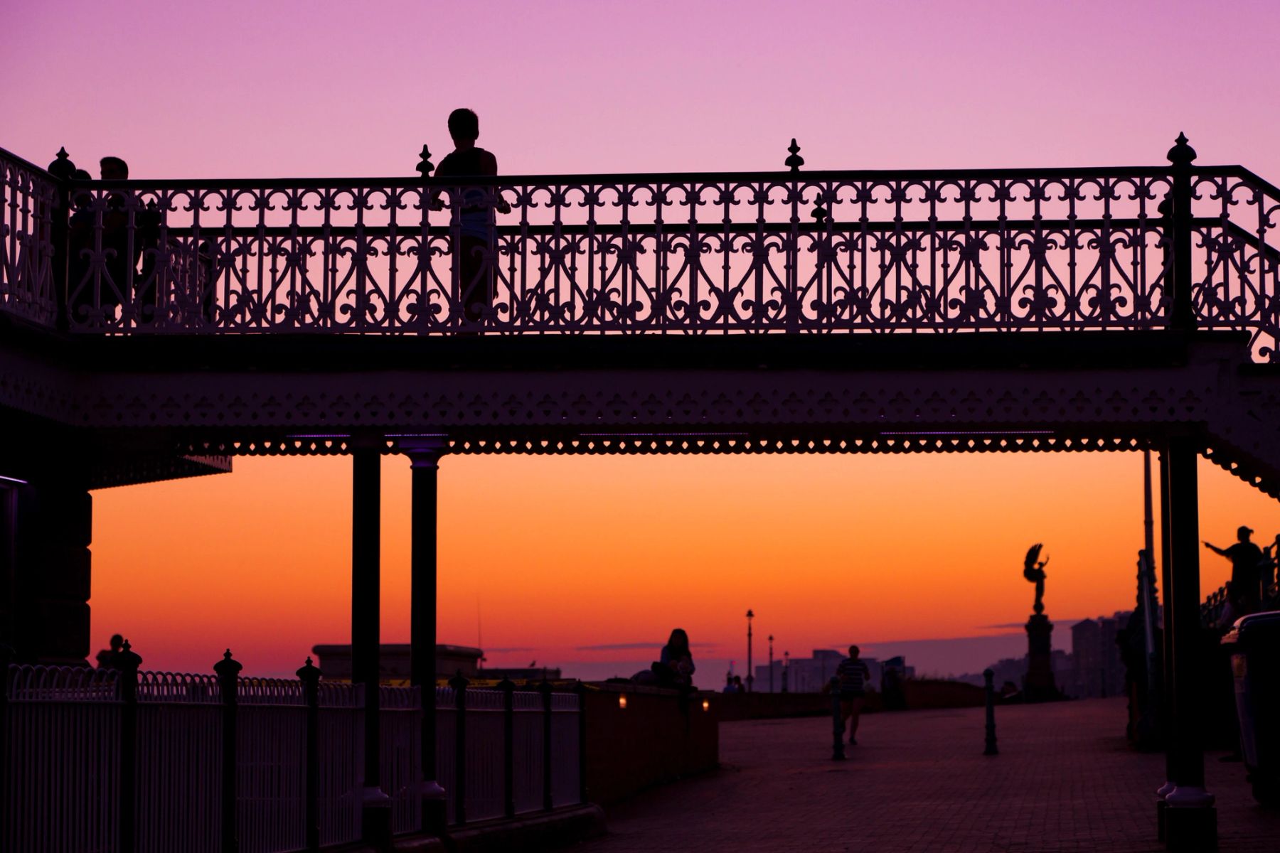 Silhouettes on the Promenade, Brighton
