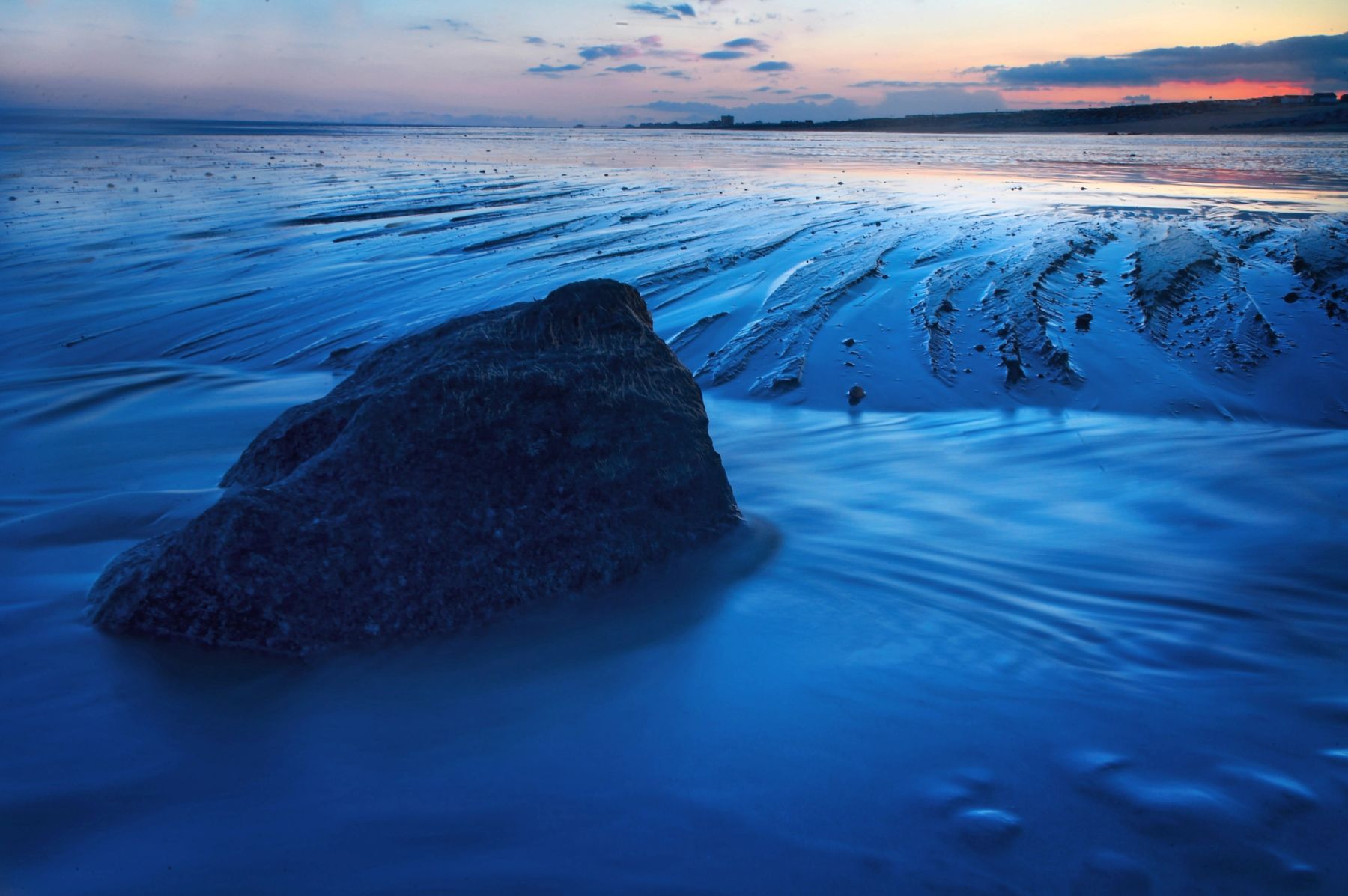 Blue Dusk on the Shore, Shoreham Beach