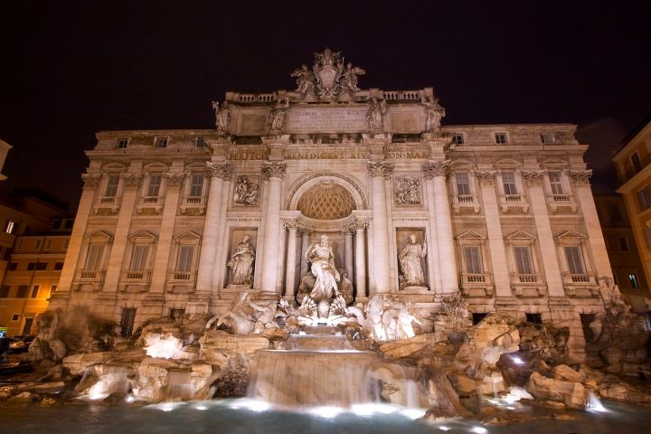The Trevi Fountain at Night