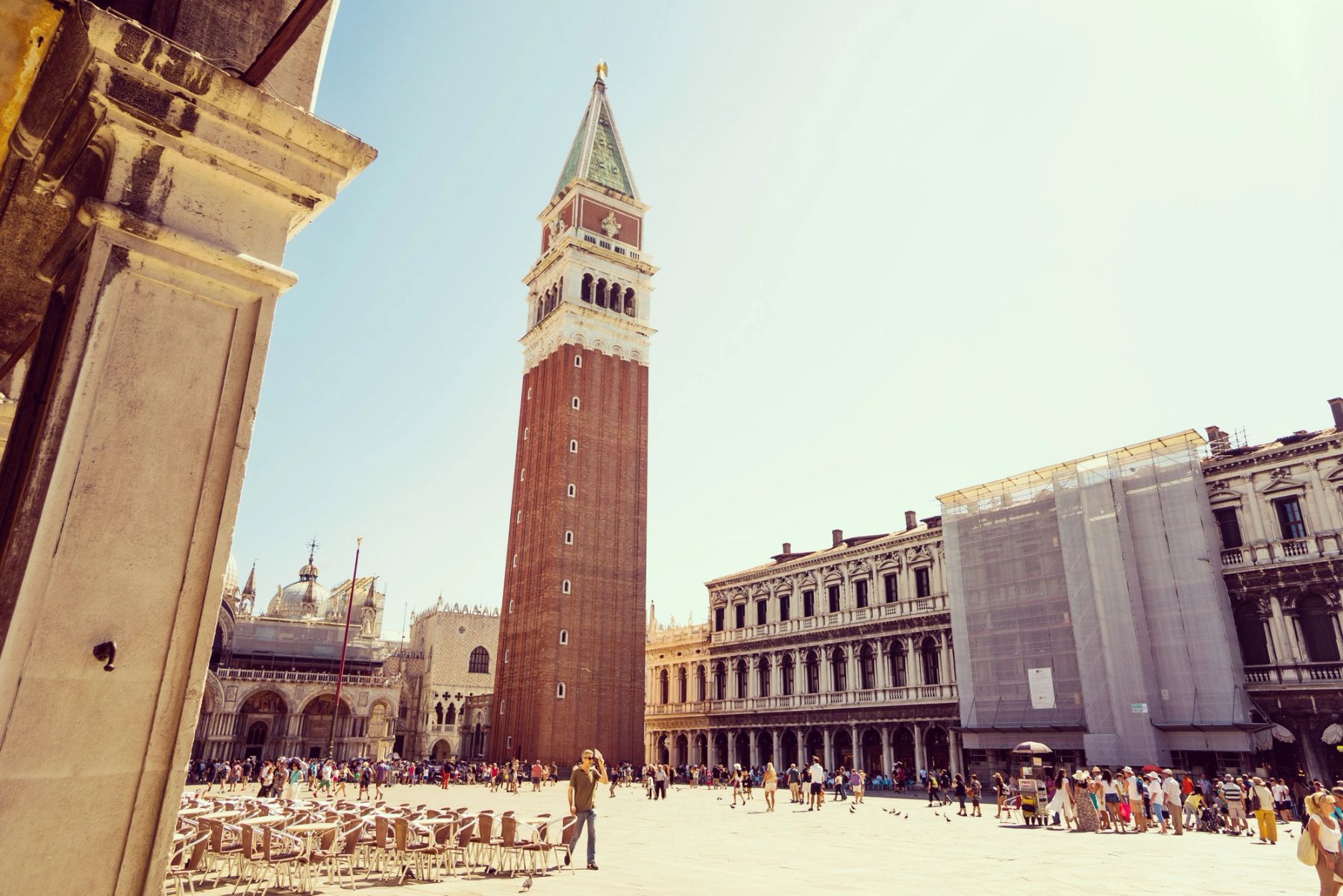 The Campanile over the Piazza, Venice, Italy