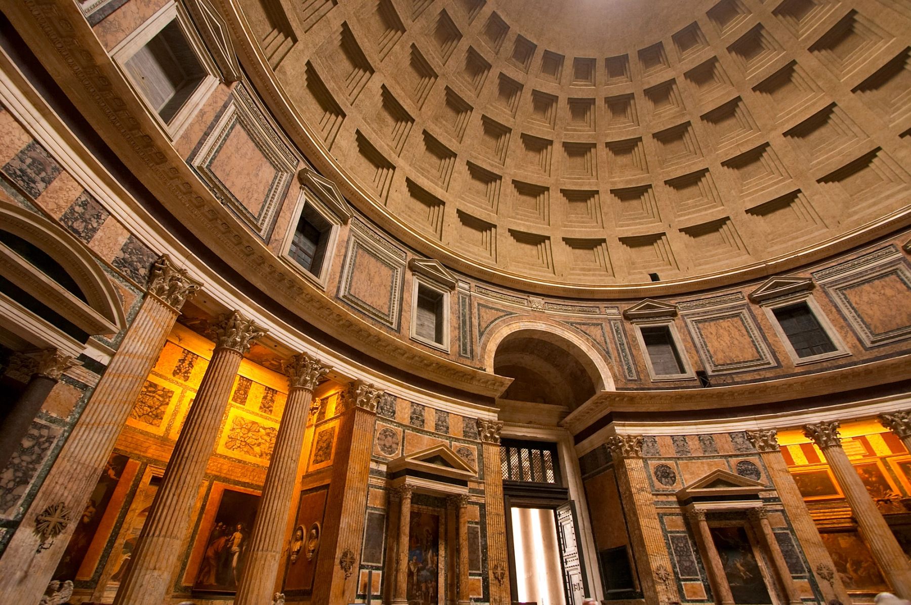 Inside the Pantheon, Rome, Italy