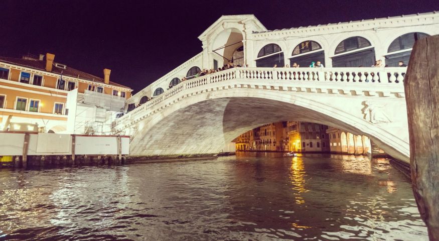 The Rialto Bridge at Night