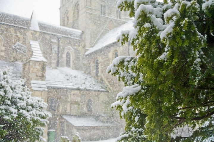 Snow Falling on St Mary's