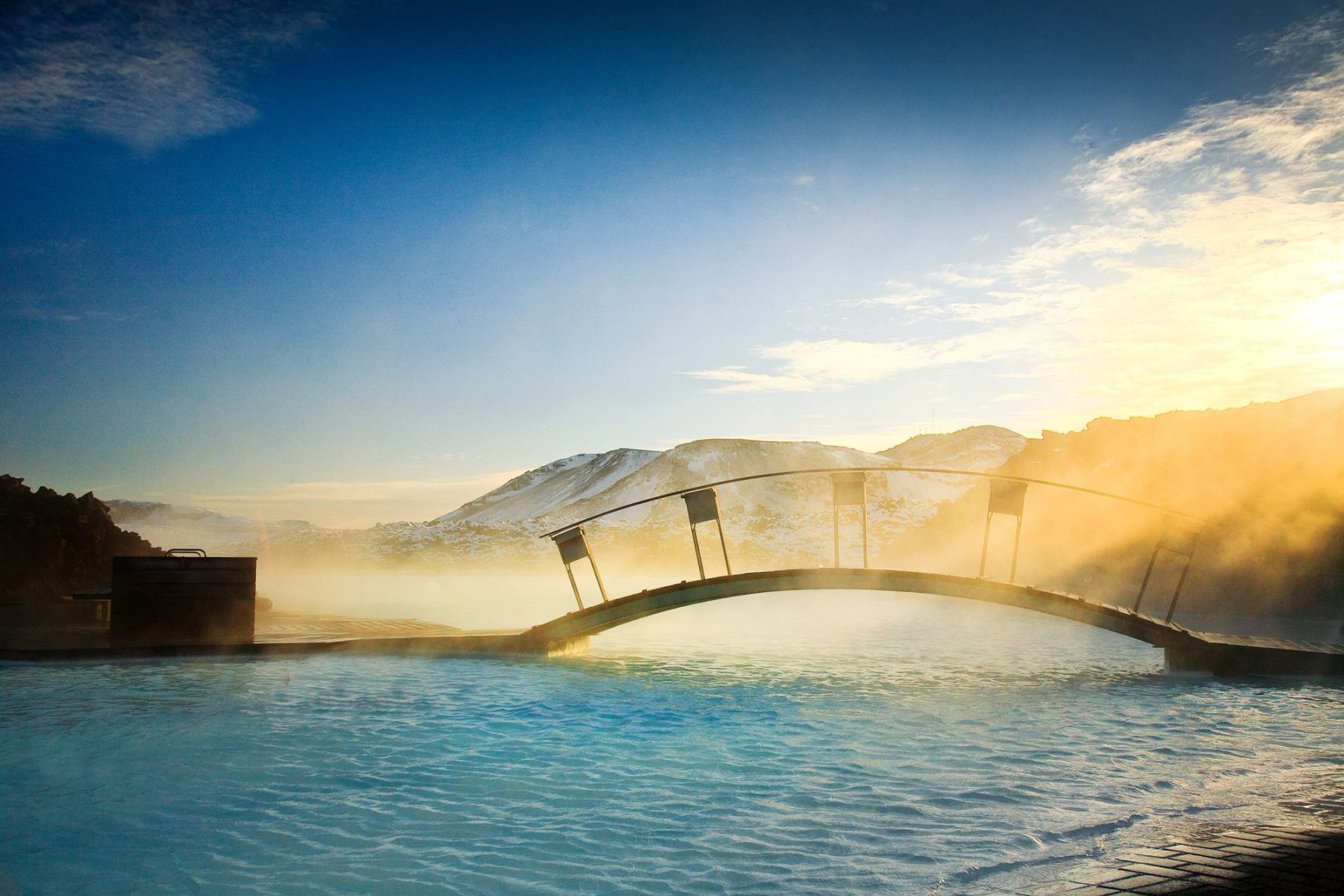 The Blue Lagoon Bridge, Blue Lagoon, Iceland