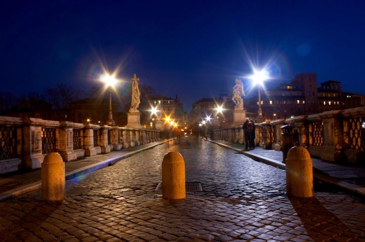 Ponte Sant'Angelo at Night