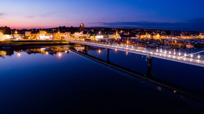 The Footbridge and St Mary de Haura