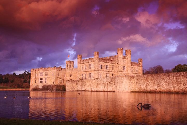 Stormy Sunset over the Moat