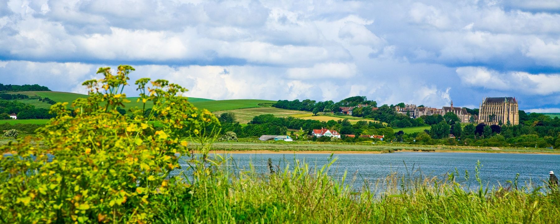 Lancing College Panorama, River Adur