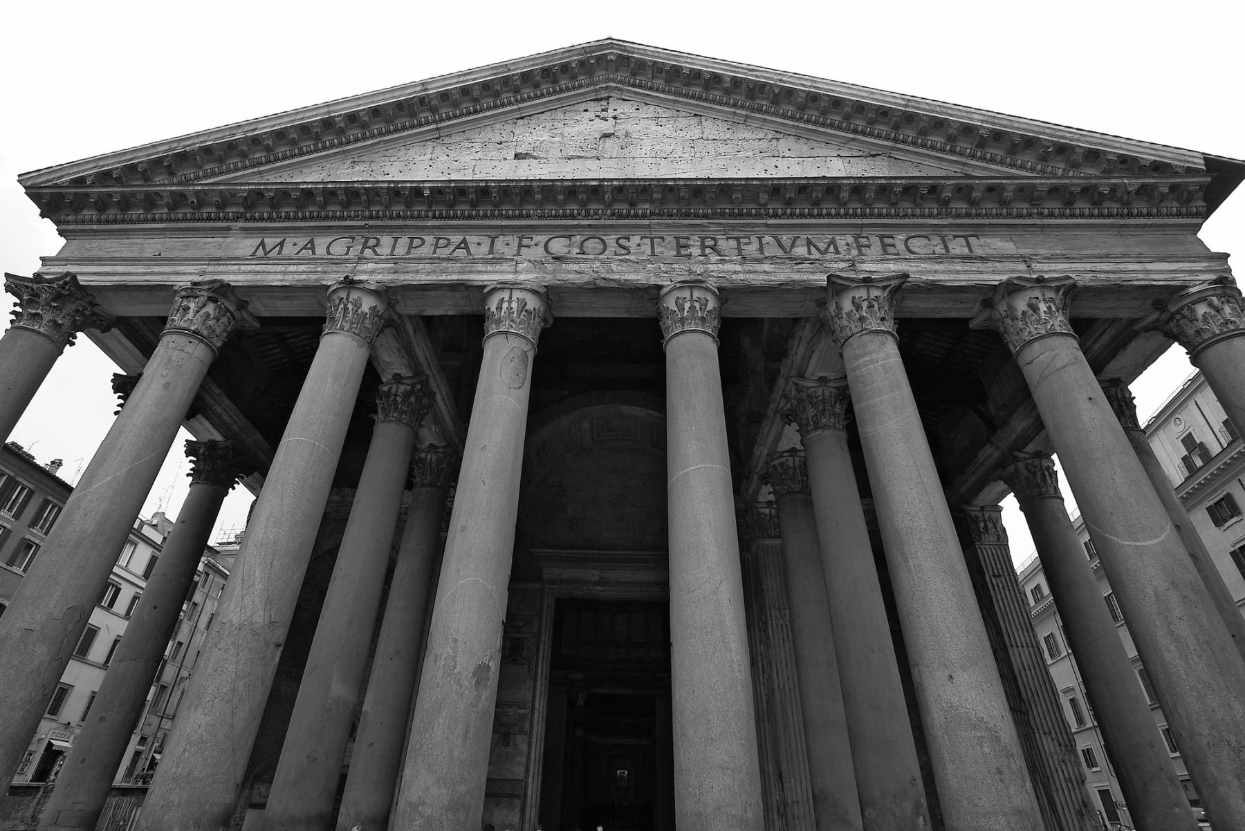 The Pantheon Portico, Rome, Italy