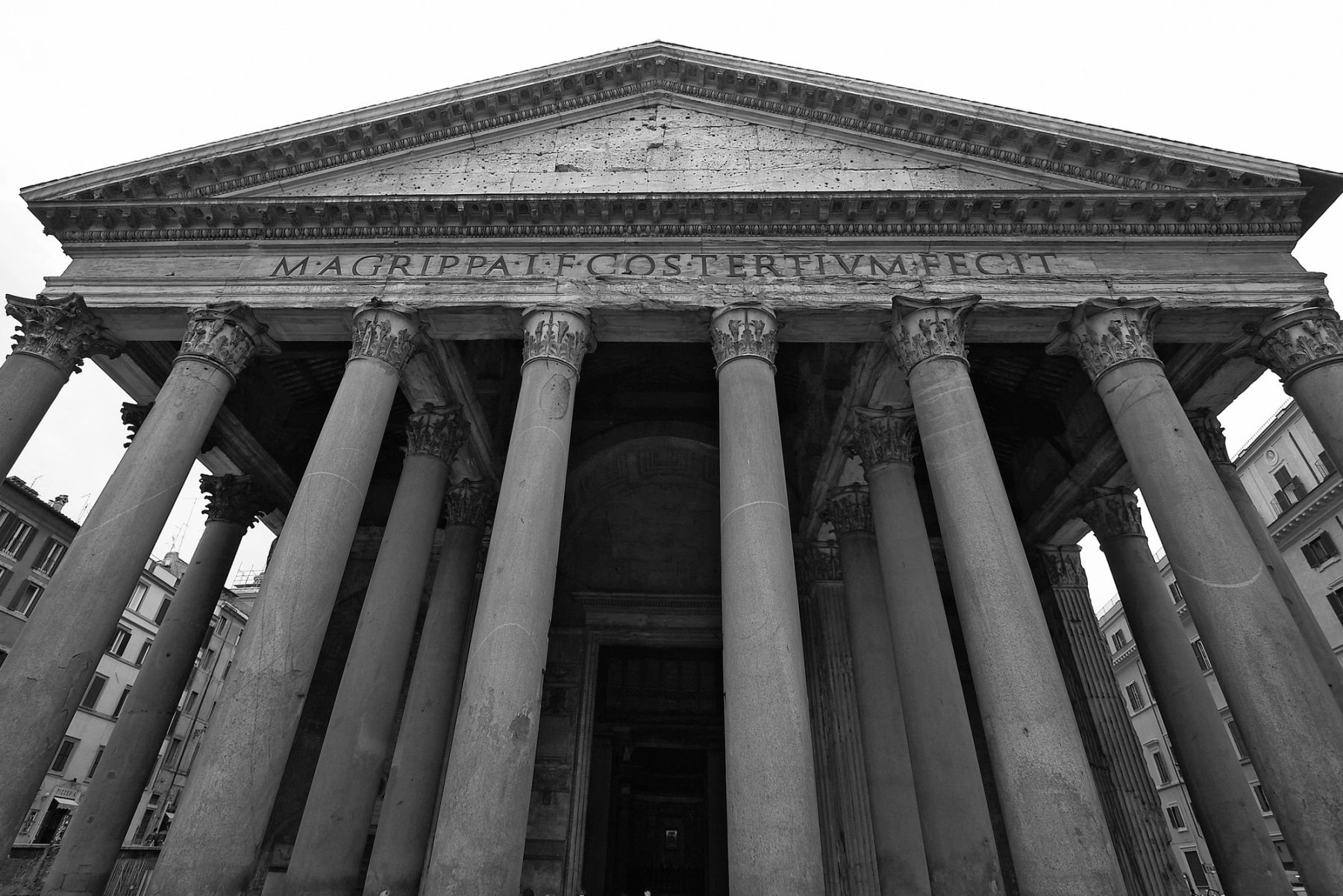 The Pantheon Portico, Rome, Italy