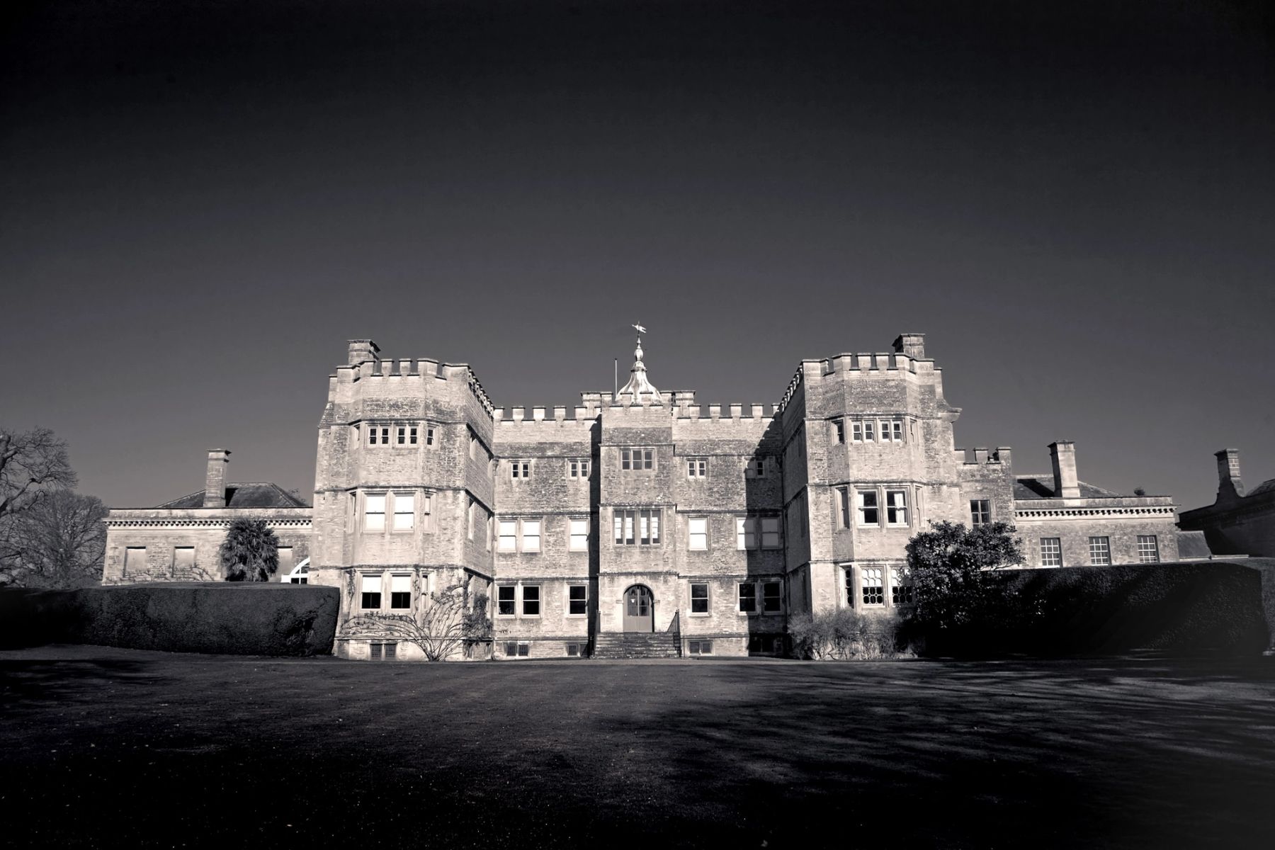 Rousham House in Black and White, Bicester, Oxfordshire