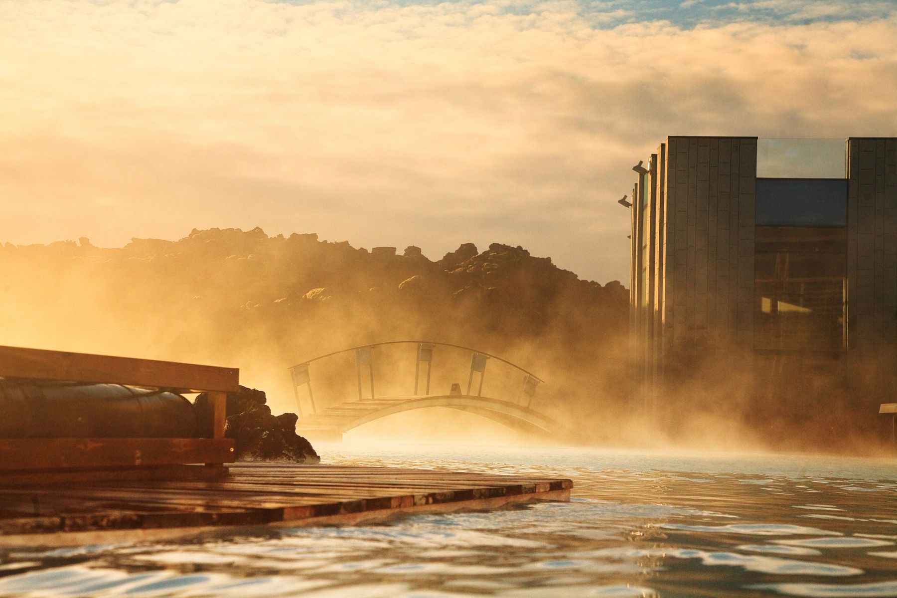Steam over the Blue Lagoon, Blue Lagoon, Iceland