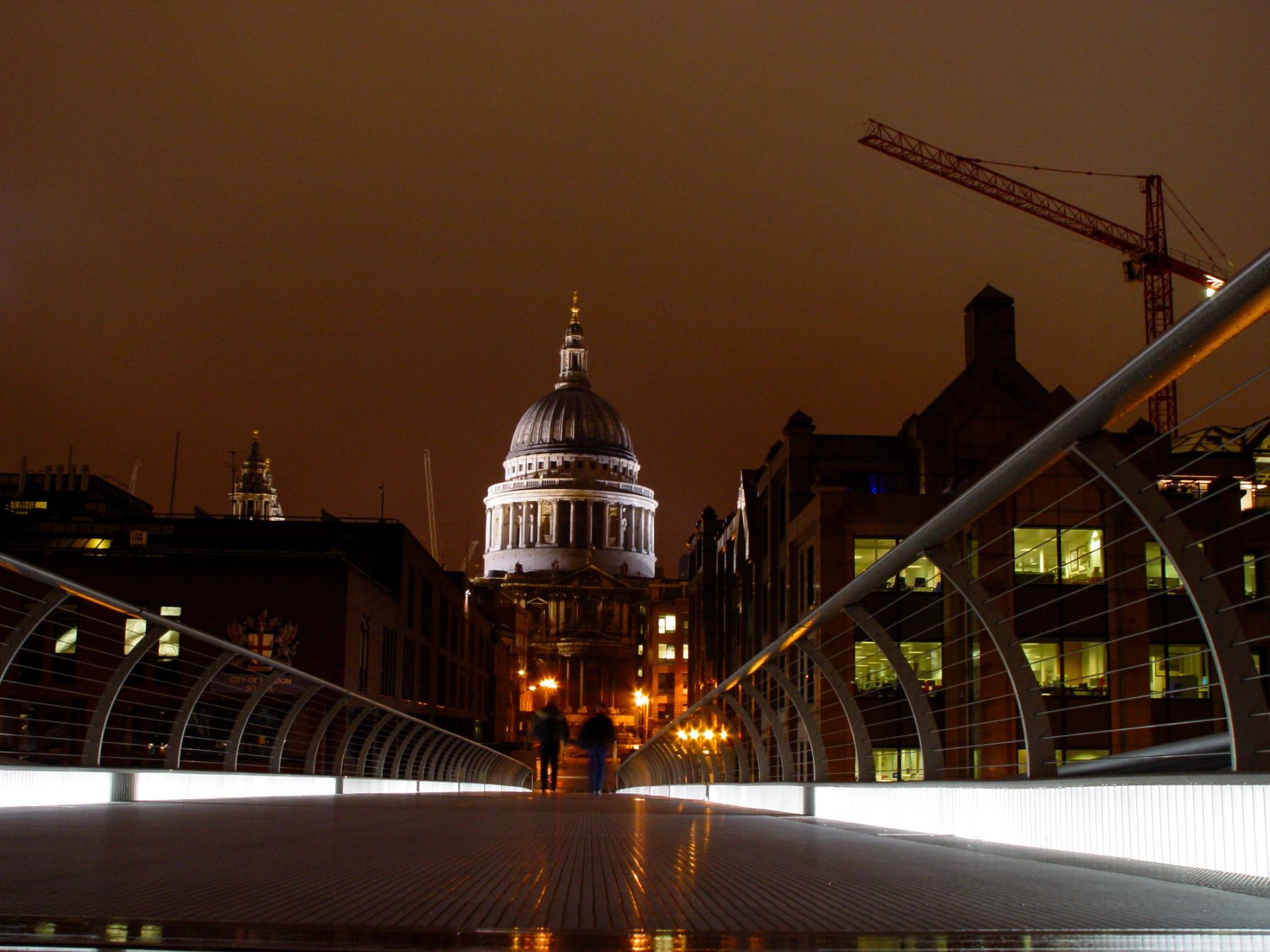 Approaching St Paul's, Millennium Bridge, London