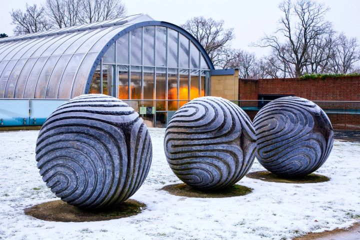 Stone Spheres in the Snow