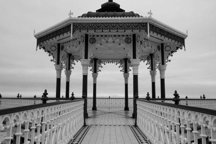 The Bandstand in Black and White