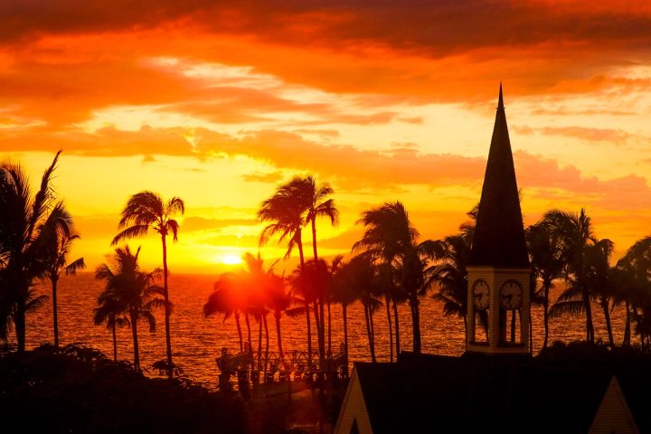 Chapel Spire at Sunset