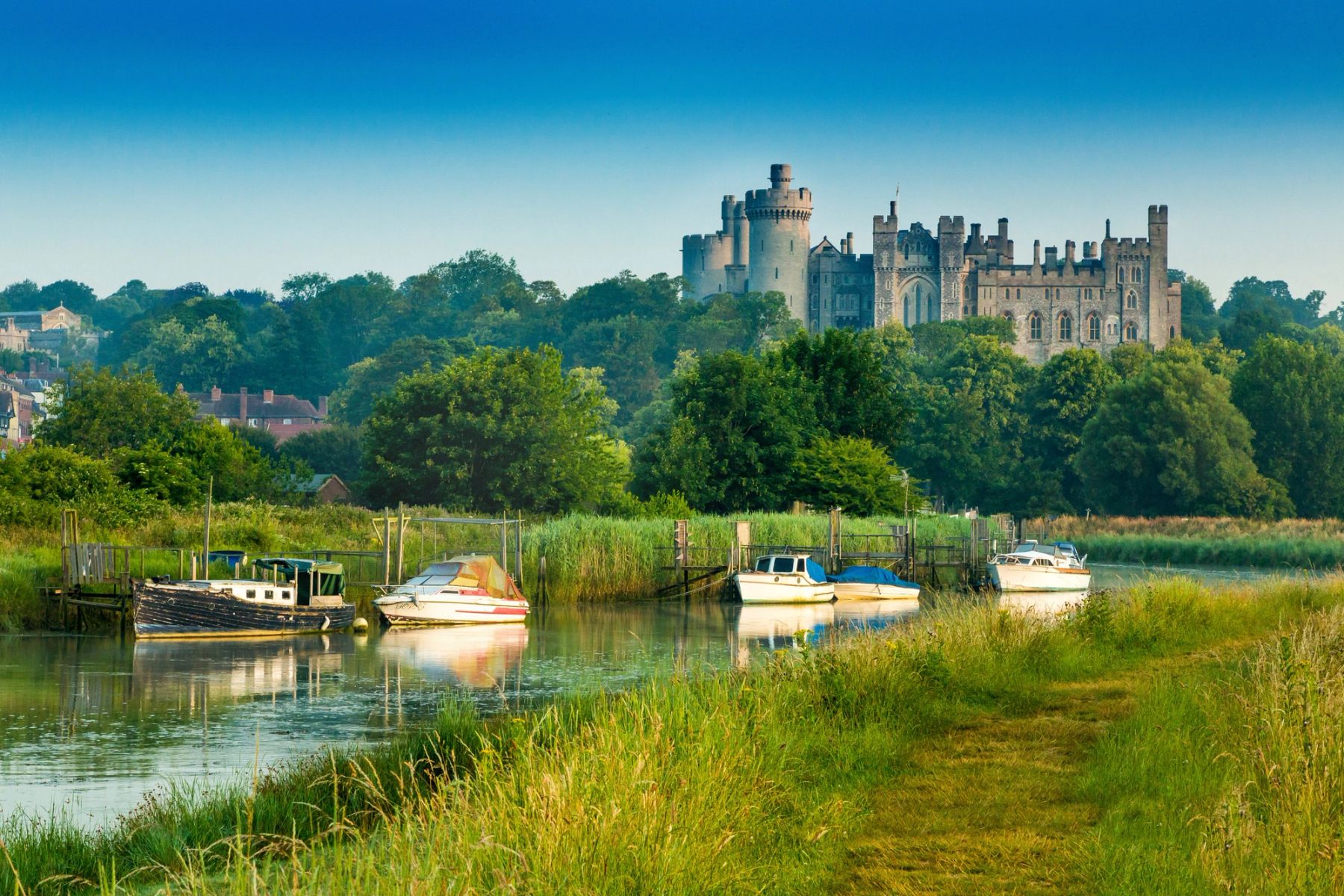 Arundel from the River Arun, Arundel