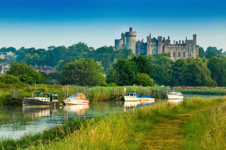 Arundel from the River Arun