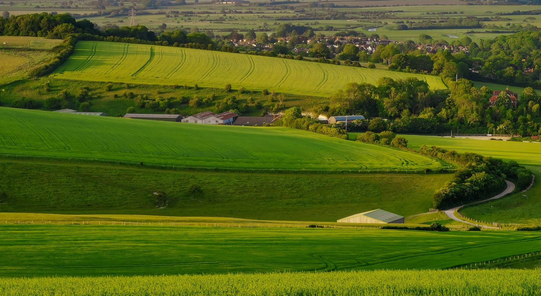 Patchwork Fields below the Downs, South Downs