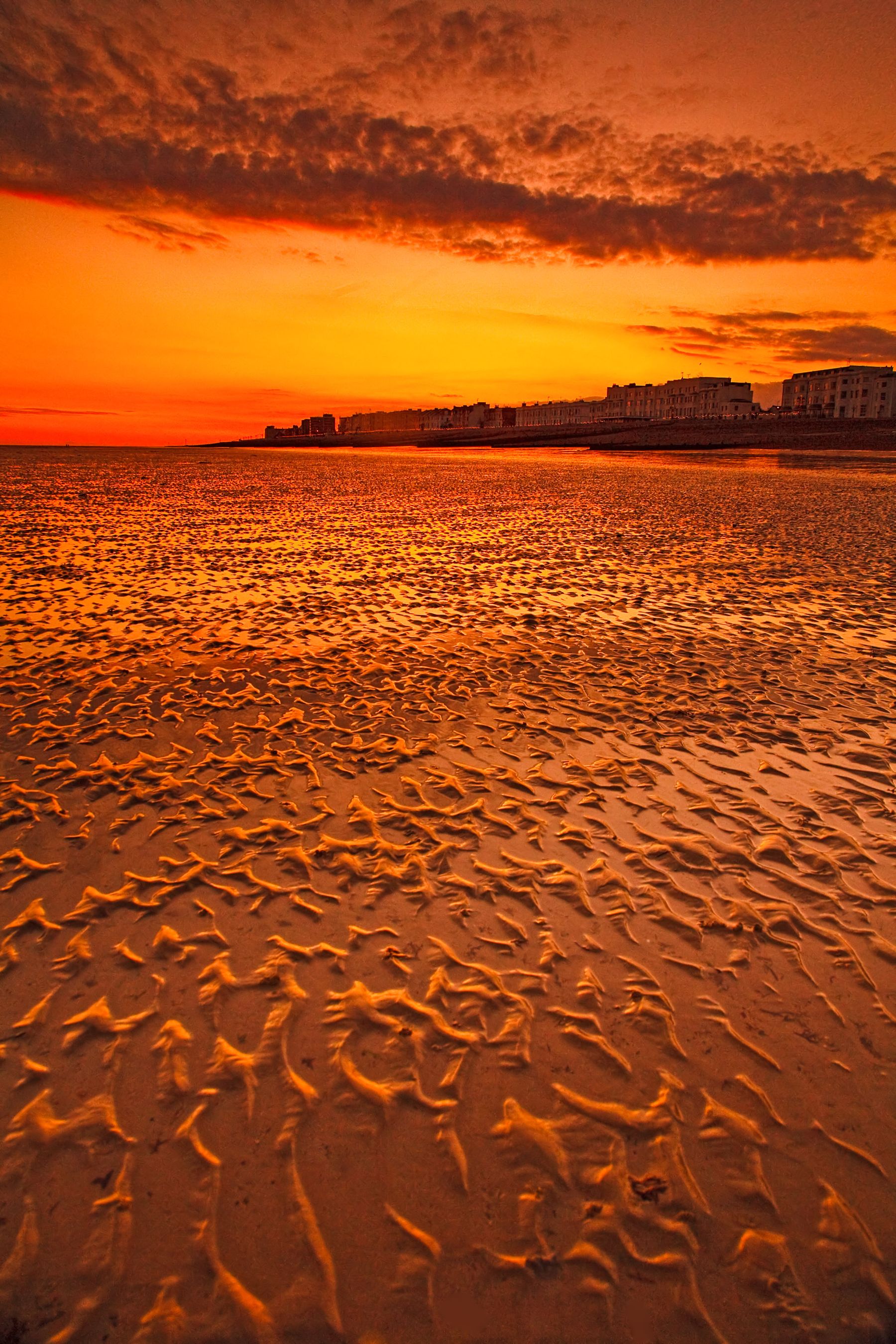 Rippled Sand at Sunset, Shoreham Beach