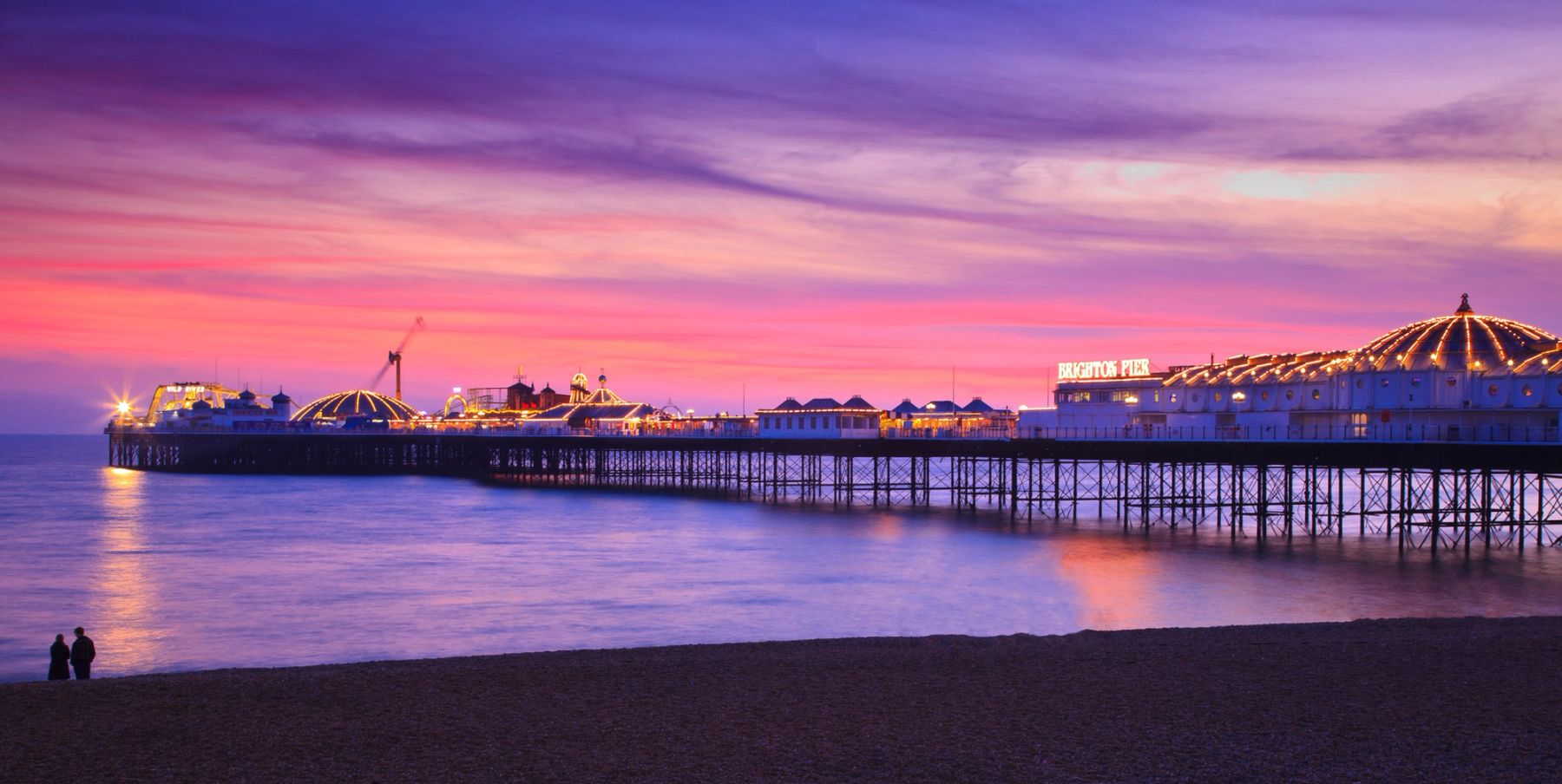 Evening Lights on Brighton Pier, Brighton